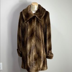 Jones New York Faux Fur Coat